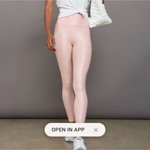 Carbon38 Takara Shine High Rise Leggings in baby pink